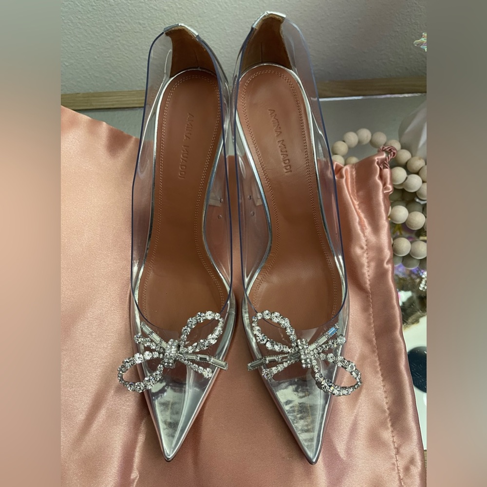 Amina Muaddi Rosie Pumps Like New